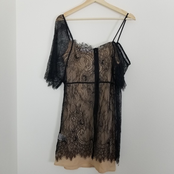 Keepsake Above Water Black Lace Mini Dress - Picture 5 of 6